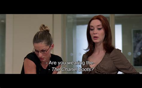 the devil wears prada chanel boots|the devil wears Prada scenes.